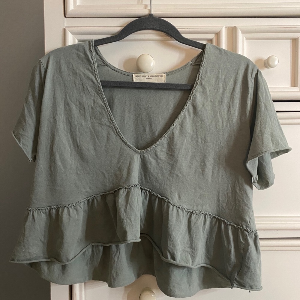 Urban outfitters loose fit cropped tee